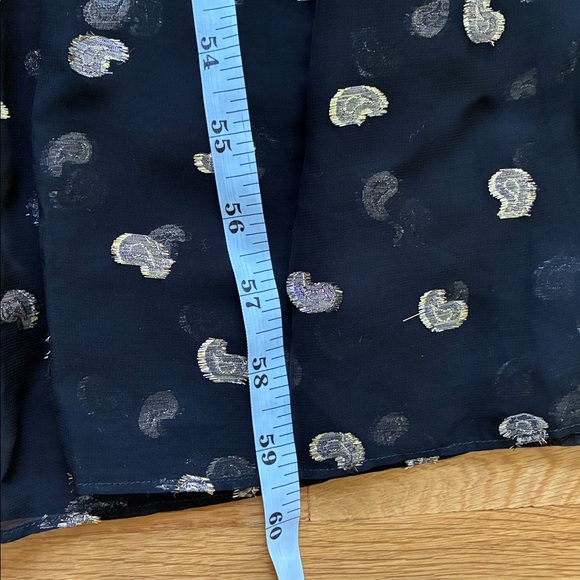 Intermix Leila Gown Maxi Chiffon Dress Long Sleeve Black Size 2 NWT - Picture 15 of 15